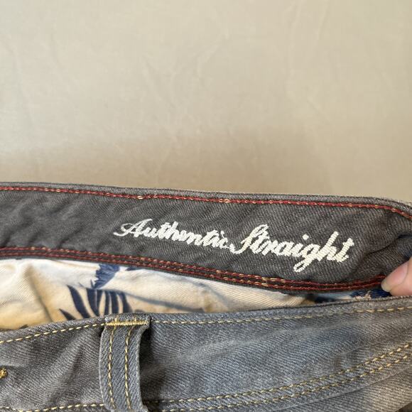 Tommy Bahama Sand Drifter Authentic Straight Jeans Men's Size 35 X 28 Gray - Picture 5 of 14